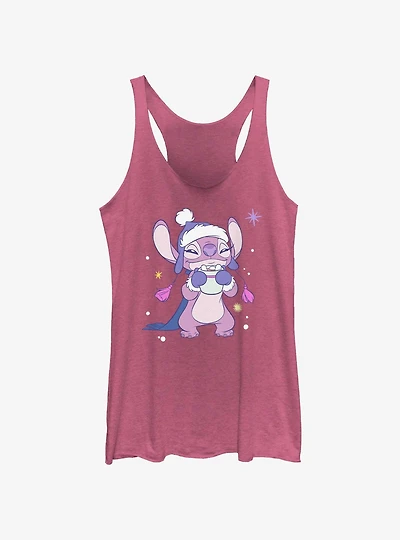 Disney Lilo & Stitch Cozy Angel Hot Cocoa Girls Tank