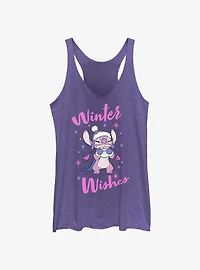 Disney Lilo & Stitch Angel Winter Wishes Girls Tank