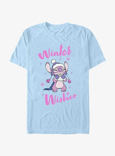 Disney Lilo & Stitch Angel Winter Wishes T-Shirt