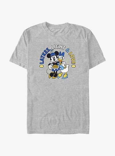 Disney Minnie Mouse & Daisy Duck Latkes, Light Love T-Shirt