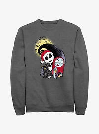 Disney The Nightmare Before Christmas Santa Jack and Sally Sweatshirt