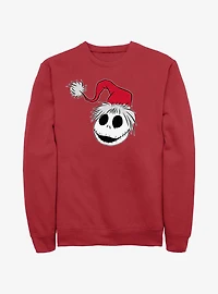 Disney The Nightmare Before Christmas Santa Hat Jack Sweatshirt