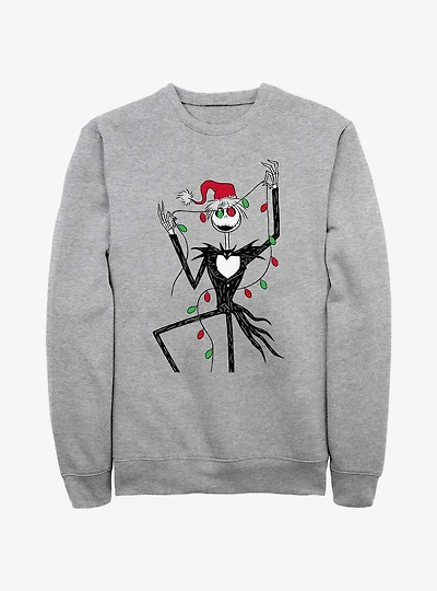 The Nightmare Before Christmas Santa Jack Lights Sweatshirt