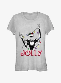 Disney The Nightmare Before Christmas Jack Jolly Lights Girls T-Shirt