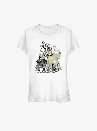 Disney The Nightmare Before Christmas Halloween Town Members Girls T-Shirt