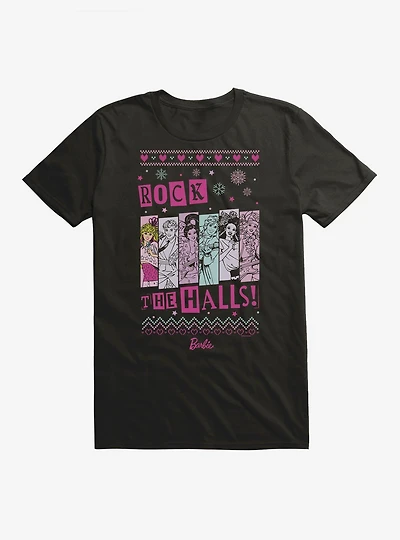 Barbie Rock The Halls Ugly Christmas T-Shirt