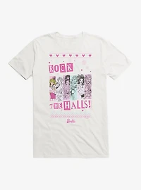 Barbie Rock The Halls Ugly Christmas Pattern T-Shirt