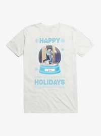 Barbie Snowglobe Holidays Ugly Christmas Pattern T-Shirt