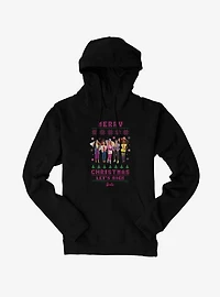 Barbie Merry Christmas Let's Rock Ugly Pattern Hoodie
