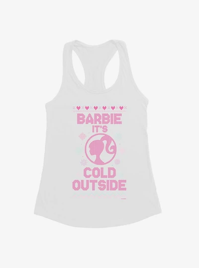 Barbie It's Cold Outside Ugly Christmas Pattern Girls Tank