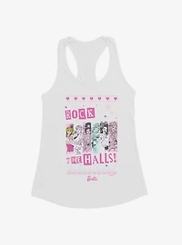 Barbie Rock The Halls Ugly Christmas Pattern Girls Tank