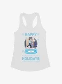 Barbie Snowglobe Holidays Ugly Christmas Pattern Girls Tank