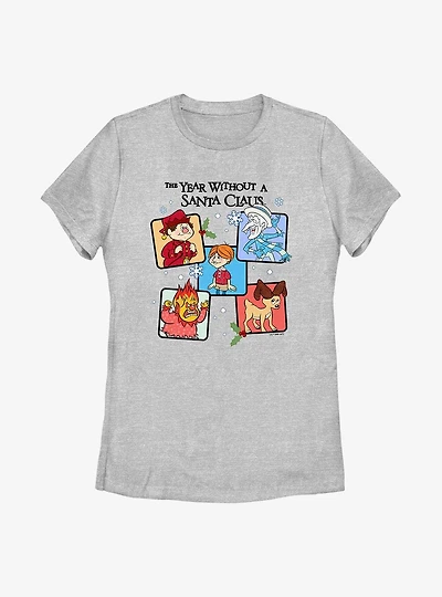 The Year Without Santa Claus Box Up Womens T-Shirt