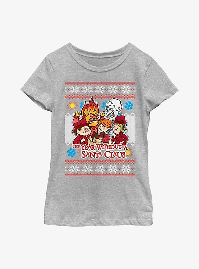 The Year Without Santa Claus Christmas Group Youth Girls T-Shirt