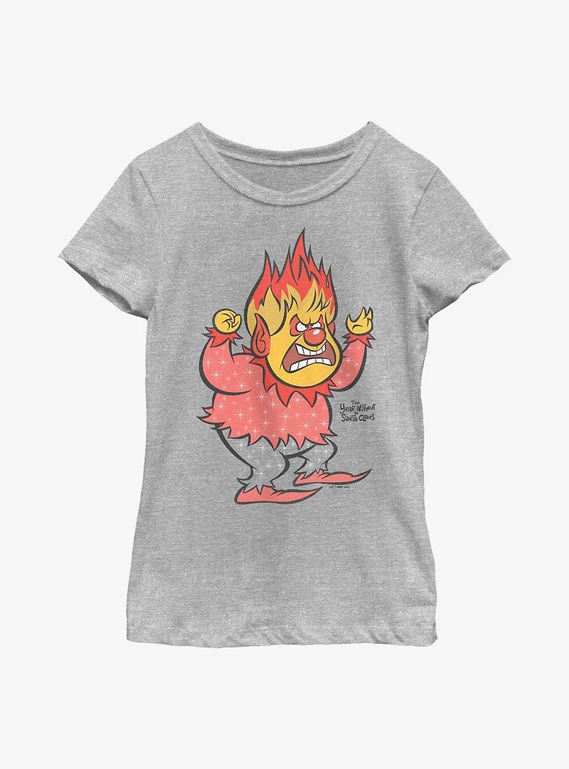 The Year Without Santa Claus Vintage Heat Miser Youth Girls T-Shirt