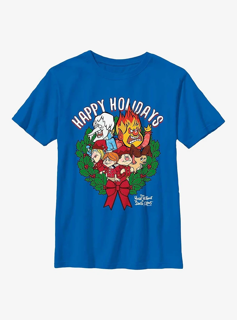 The Year Without Santa Claus Wreath Group Youth T-Shirt