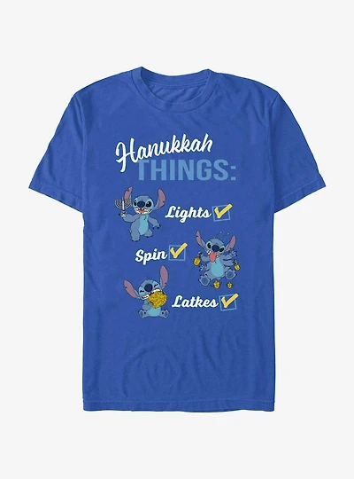 Disney Lilo & Stitch Hanukkah List T-Shirt