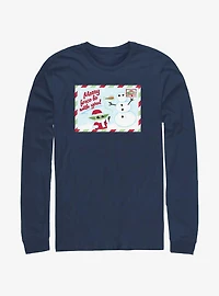 Star Wars The Mandalorian Merry Force Postcard Long-Sleeve T-Shirt