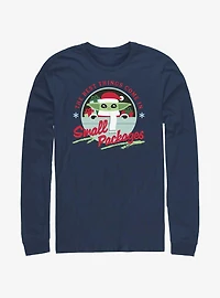 Star Wars The Mandalorian Santa Grogu Small Packages Long-Sleeve T-Shirt