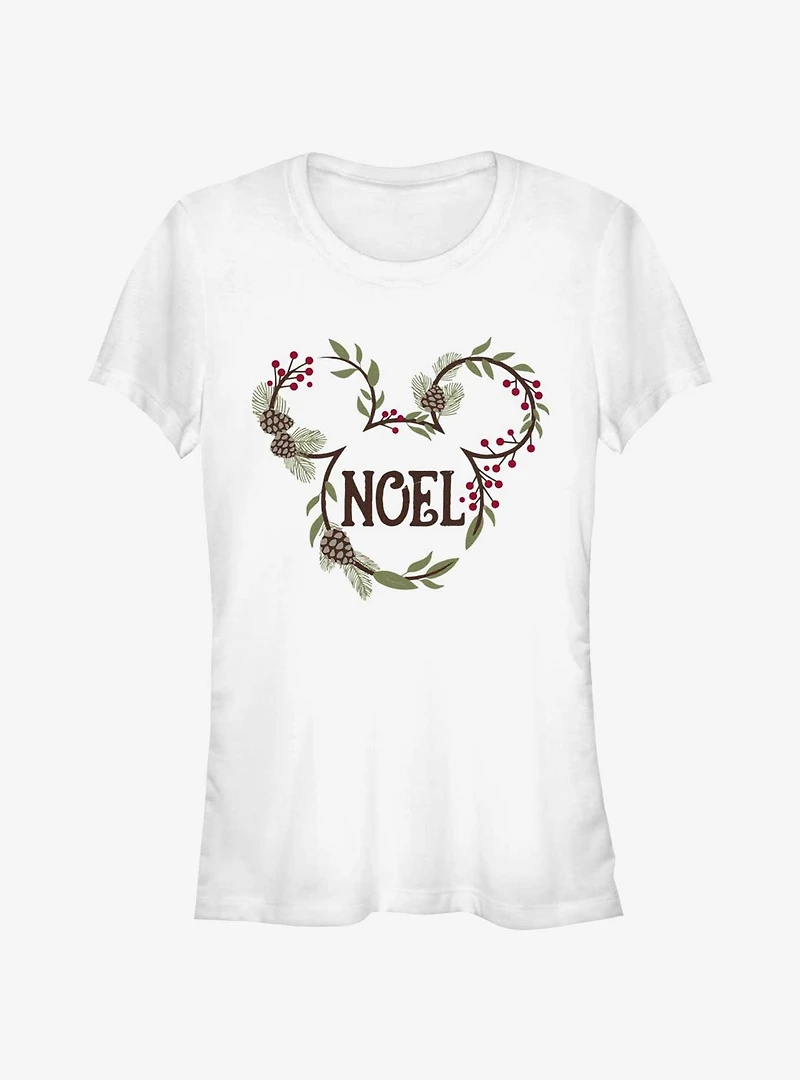 Disney Mickey Mouse Noel Mistletoe Ears Girls T-Shirt