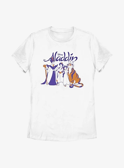 Disney Aladdin Group Shot Womens T-Shirt