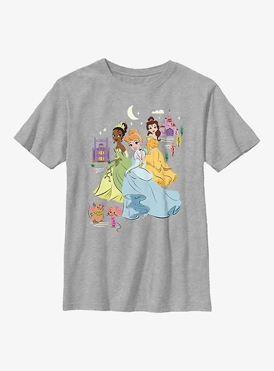 Disney Princesses Group Cartoon Youth T-Shirt