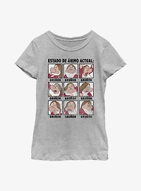 Disney Snow White and the Seven Dwarfs Spanish Grumpy Youth Girls T-Shirt
