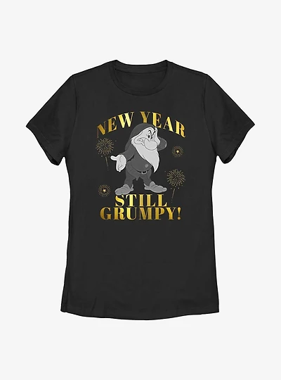 Disney Snow White and the Seven Dwarfs New Year Still Grumpy Womens T-Shirt
