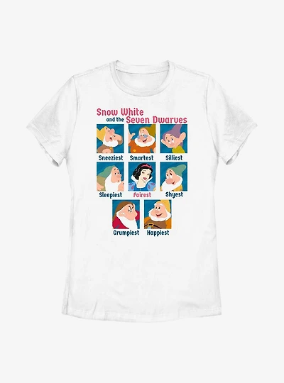 Disney Snow White and the Seven Dwarfs Yearbook Womens T-Shirt