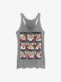 Disney Snow White and the Seven Dwarfs German Grumpy Womens Tank Top