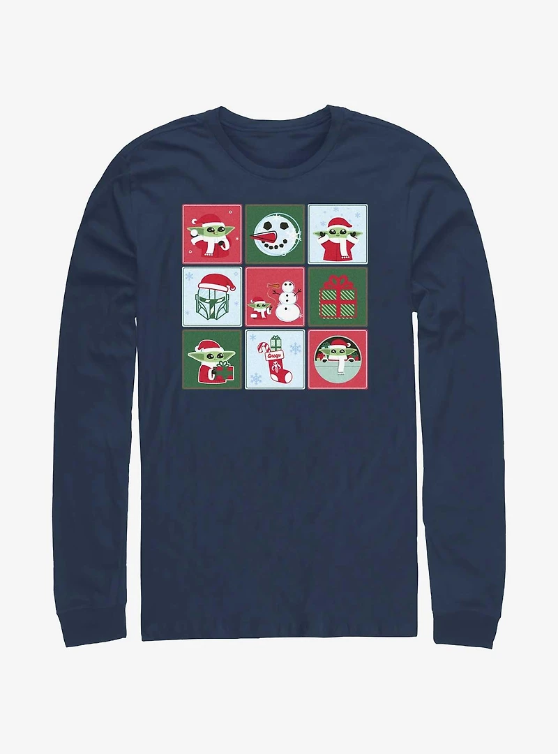 Star Wars The Mandalorian Holiday Boxes Long-Sleeve T-Shirt