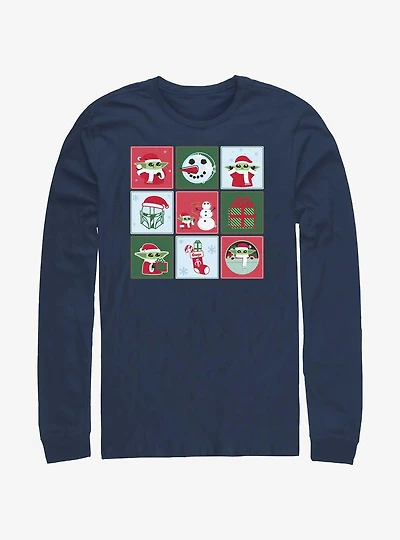 Star Wars The Mandalorian Holiday Boxes Long-Sleeve T-Shirt