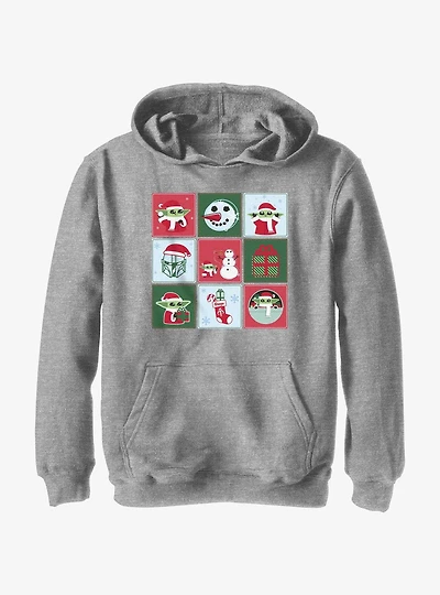 Star Wars The Mandalorian Holiday Boxes Youth Hoodie