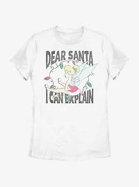 Disney Tinker Bell Dear Santa Womens T-Shirt