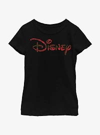 Disney Holiday Logo Youth Girls T-Shirt
