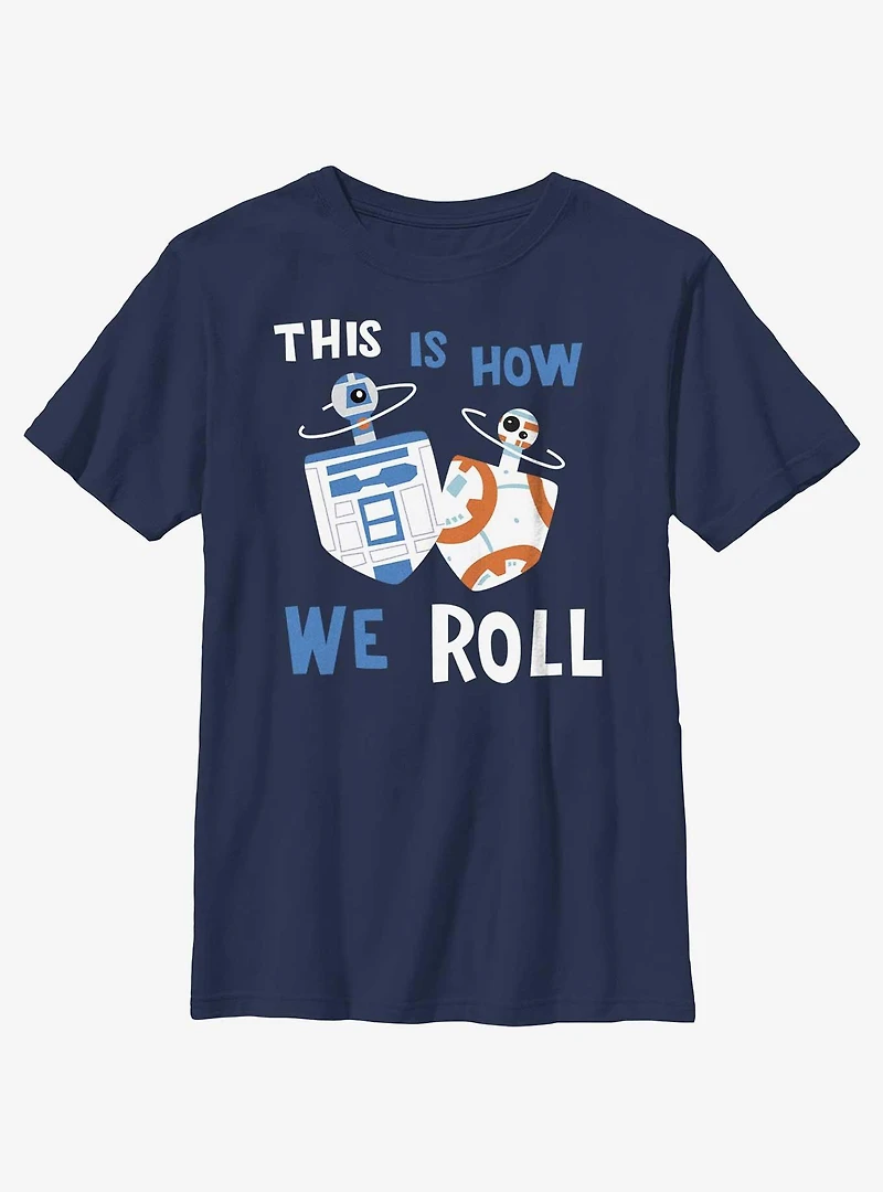 Star Wars Droid Dreidels Youth T-Shirt