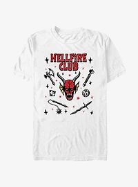 Stranger Things Hellfire Club Demon Doodles Extra Soft T-Shirt