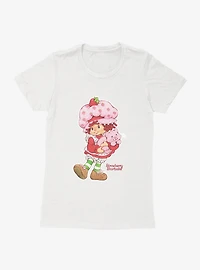 Strawberry Shortcake And Custard Kitty Womens T-Shirt