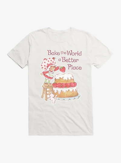 Strawberry Shortcake & Custard Bake The World A Better Place T-Shirt
