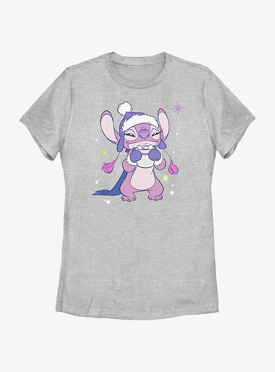 Disney Lilo & Stitch Cozy Angel Hot Cocoa Womens T-Shirt