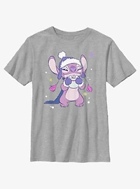 Disney Lilo & Stitch Cozy Angel Hot Cocoa Youth T-Shirt