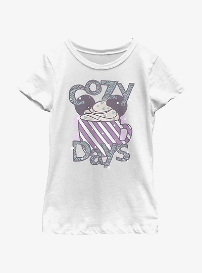 Disney Mickey Mouse Cozy Days Hot Cocoa Youth Girls T-Shirt