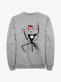 Disney The Nightmare Before Christmas Santa Jack Lights Sweatshirt