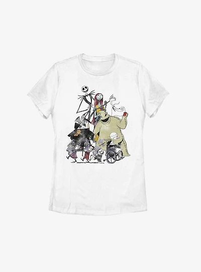 Disney The Nightmare Before Christmas Halloween Town Members Womens T-Shirt