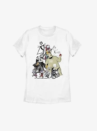Disney The Nightmare Before Christmas Halloween Town Members Womens T-Shirt