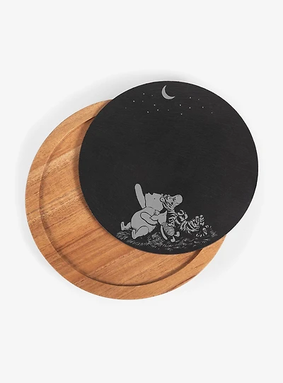 Disney Winnie The Pooh Insignia Acacia And Slate Serving Board With Cheese Tools Set