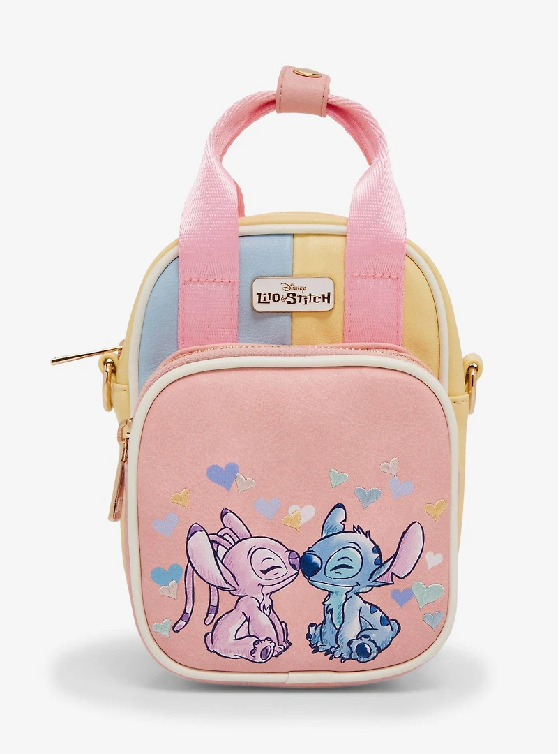 Disney Lilo & Stitch Multicolored Stitch & Angel Crossbody Bag - BoxLunch Exclusive