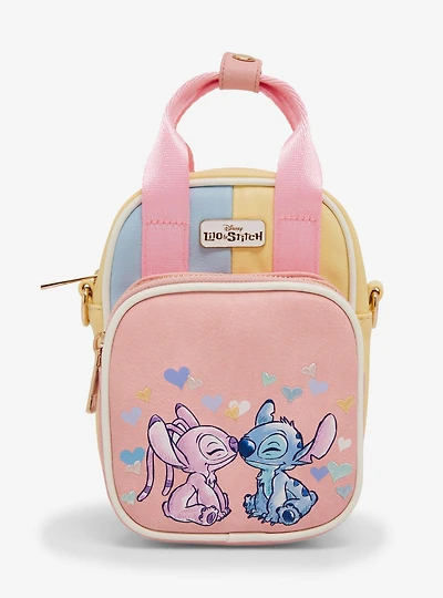 Disney Lilo & Stitch Multicolored Stitch & Angel Crossbody Bag - BoxLunch Exclusive