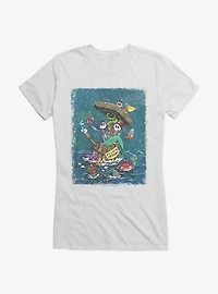 Just Marooned Girls T-Shirt by David Lozeau