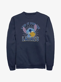 Disney Lilo & Stitch Did It For Hanukkah Latkes Sweatshirt